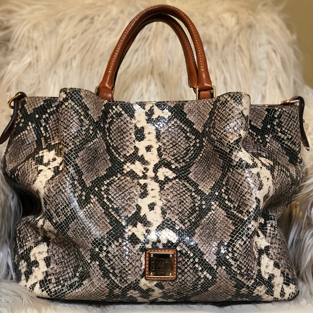 Dooney & Bourke Caldwell Barlow Snakeskin Satchel
